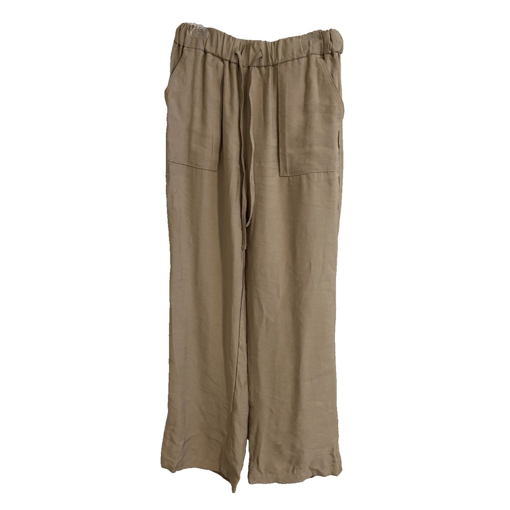 Loft Outlet Womens Pants XS High Rise Wide Leg Drawstring Waist Boho Festival